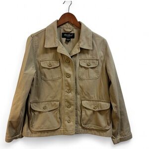 Eddie Bauer Authentic Outdoor Outfitter Jacket  100%Cotton Women’s Large Tan
